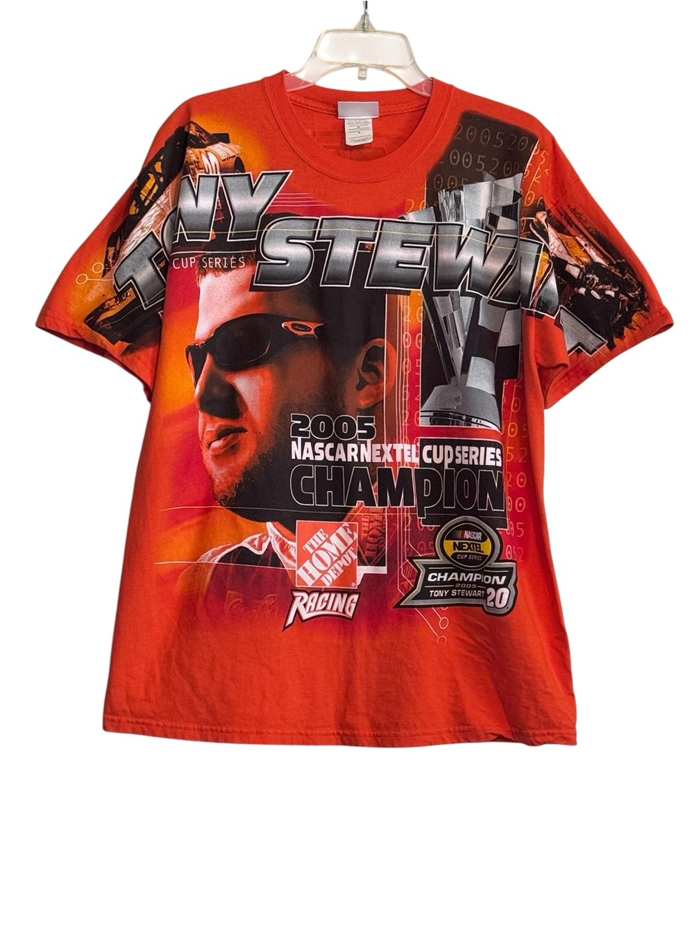 NASCAR 2005 Tony Stewart Nextel Cup Series Champion All Over T-Shirt